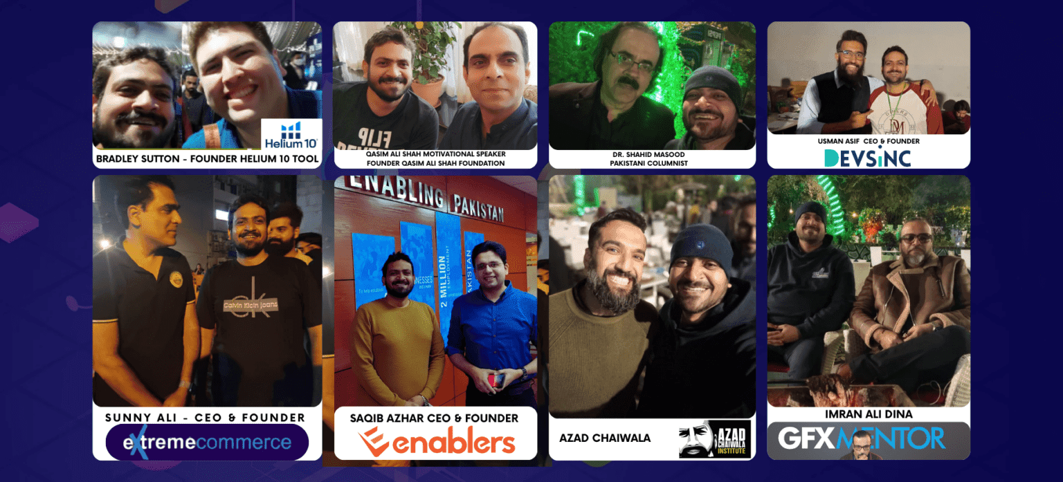 Tauseef Ghauri with industry leaders β Bradley Sutton, Azad Chaiwala, Enablers, Extreme Commerce